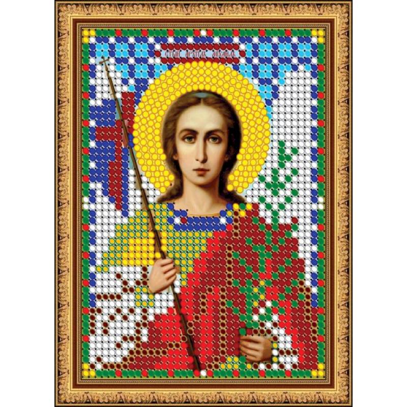 «Светлица» набор для вышивания бисером 8754ЛМ «Св. Архангел Михаил» бисер Чехия 7,5x10см