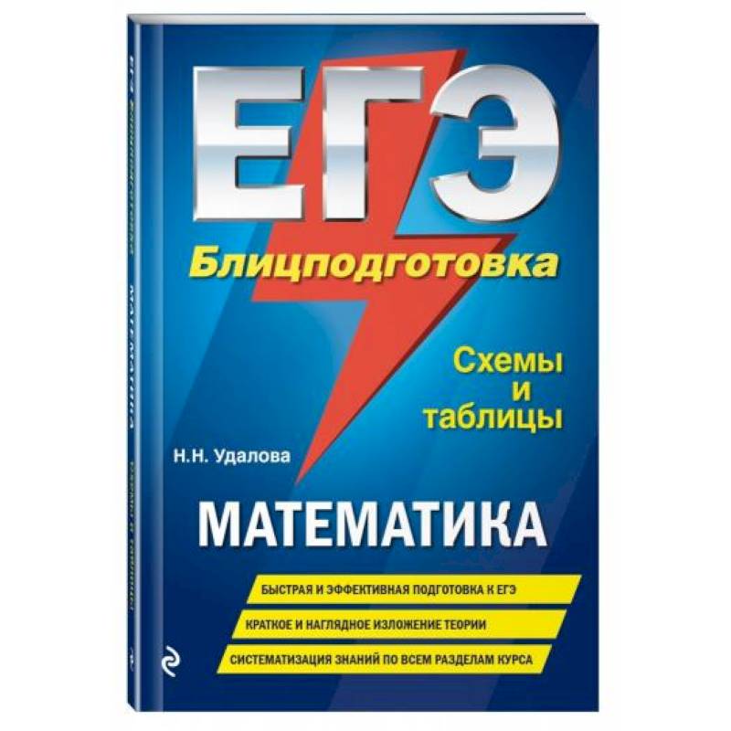 ЕГЭ. Математика. Блицподготовка (схемы и таблицы). Удалова Н.Н.