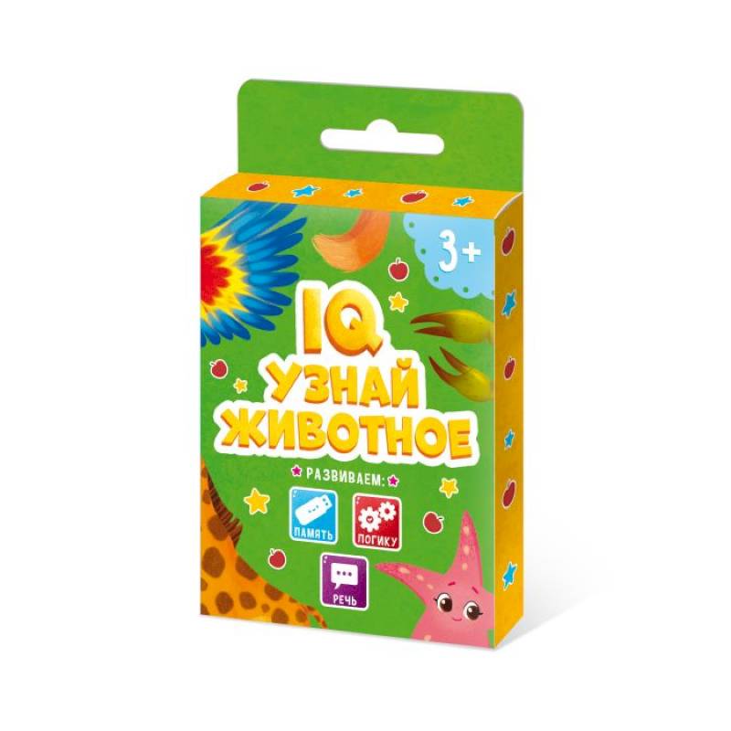 Развивающие карточки IQ УЗНАЙ ЖИВОТНОЕ,51513