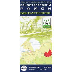 Бокситогорский район, Бокситогорск. Карта
