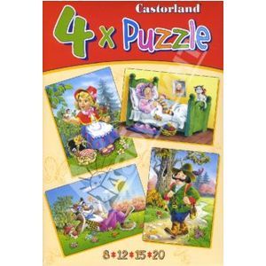 Puzzle-8*12*15*20.В-04058.Красная шапочка (4 в 1)