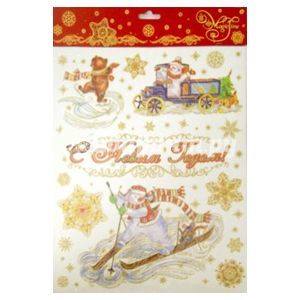 Украшение новогоднее оконное (38625)