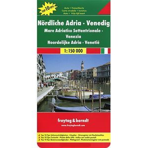 Адриатика северная - Венеция. Карта / Northern Adriatic, Venice: Road and Leisure Map