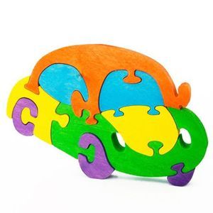 Автомобильчик. Деревянный пазл-конструктор РДИ337