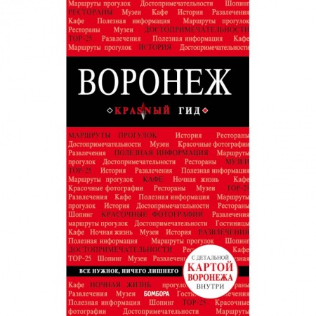 Россия, книга Воронеж: путеводитель + карта купить по скидке