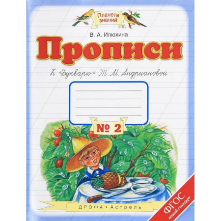 Русский язык. Правила и упражнения, книга Прописи. 1 класс. В 4-х тетрадях. Тетрадь №2 к 'Букварю' Т. М. Андриановой. ФГОС купить по скидке