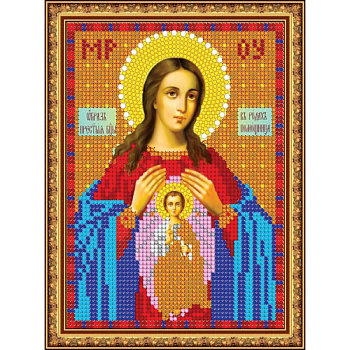 «Светлица» набор для вышивания бисером 8366М «Прсв. Бца Помощница в родах» бисер Чехия 12x16см