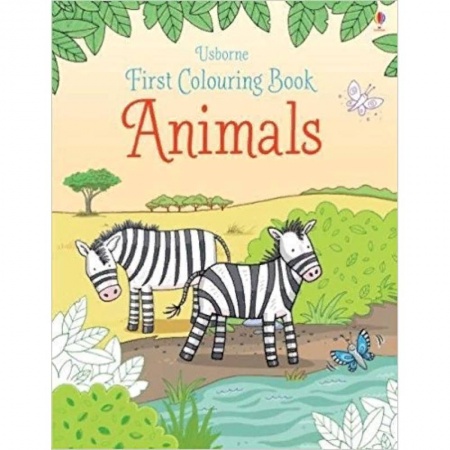 Литература на иностранном языке для детей, книга First Colouring Book Animals купить по скидке