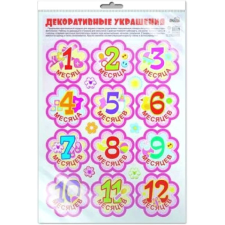 Другое, книга Декоративные украшения. Наклейки по месяцам для фотосессии девочек купить по скидке
