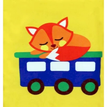 Знакомство с миром, развитие малыша, книга Мягкая книжка-бортик на кроватку Паровозик, с шуршалкой купить по скидке