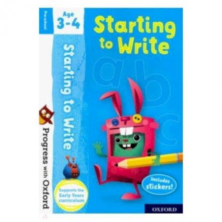 Чтение на английском языке, книга Progress with Oxford: Starting to Write. Age 3-4 купить по скидке