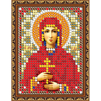 «Светлица» набор для вышивания бисером 8712Л «Св. Мученица Юлия» бисер Чехия 6x7,5см