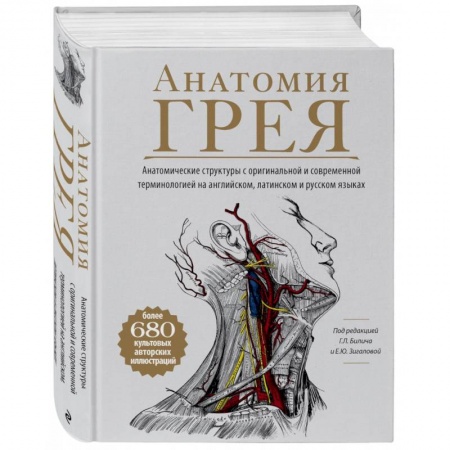 Анатомия и физиология человека, книга Анатомия Грея. Анатомические структуры с оригинальной и современной терминологией на английском, латинском и русском языках купить по скидке