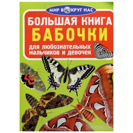 Животный и растительный мир, книга Большая книга. Бабочки. Для любознательных мальчиков и девочек купить по скидке