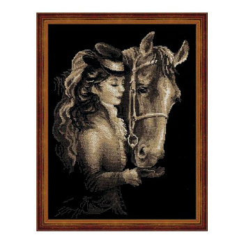 Набор для вышивания крестиком 'Амазонка', 40x30 см